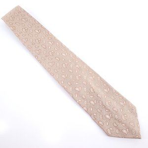 Trussardi Collection Men 100% Silk Tie Color Beige Ivory Size 62x4 - NWOT